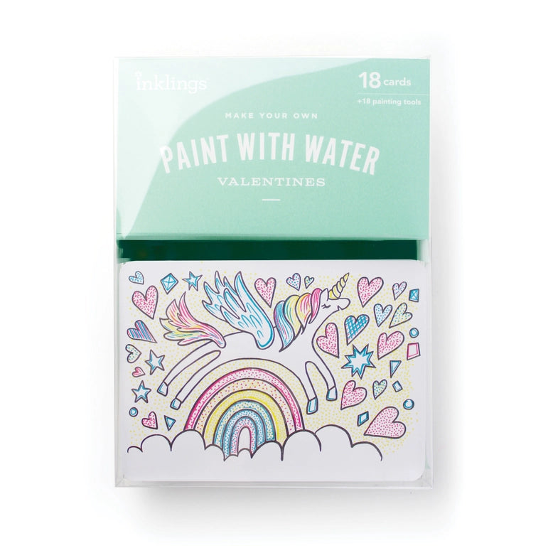 Paint with Water Valentines - Unicorn (Set of 18)
