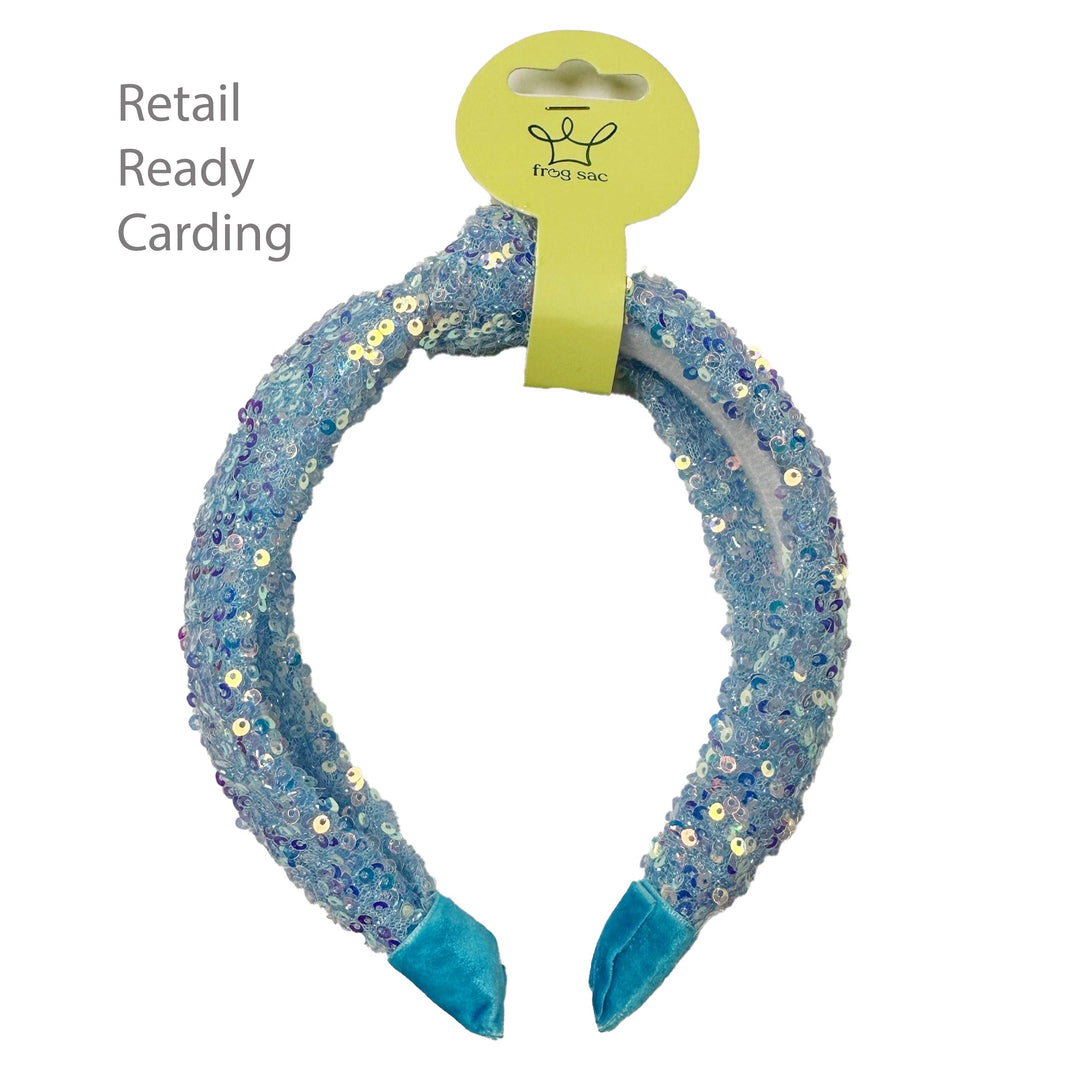 Sequin Knot Headband - Valentine's, Christmas, St. Patrick's: Green