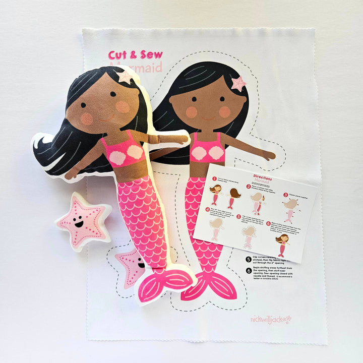 Sew Your Own Mermaid Doll Craft Kit