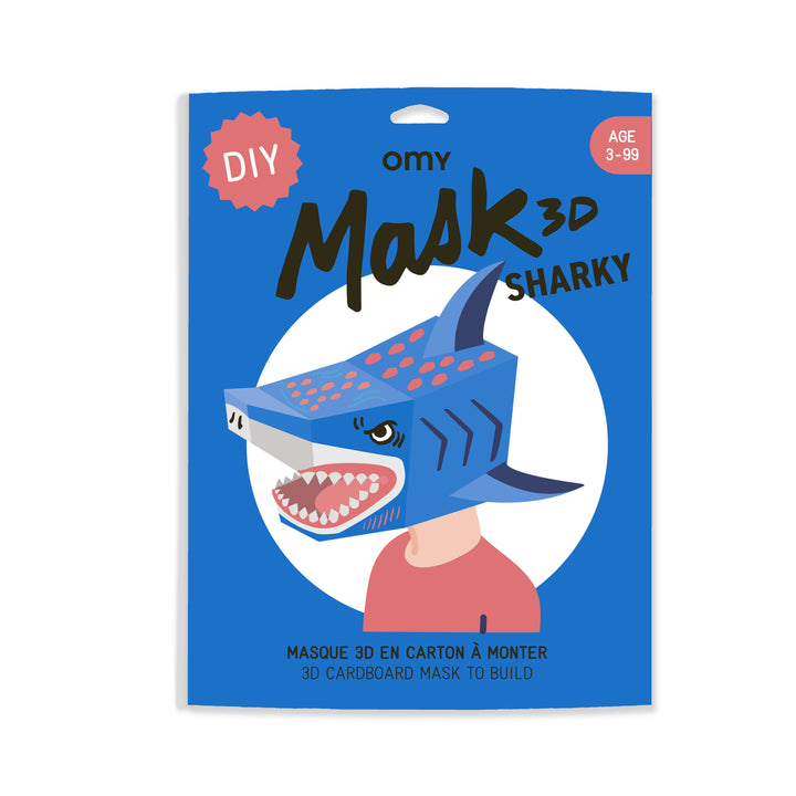 3D Kid and adult Shark Mask