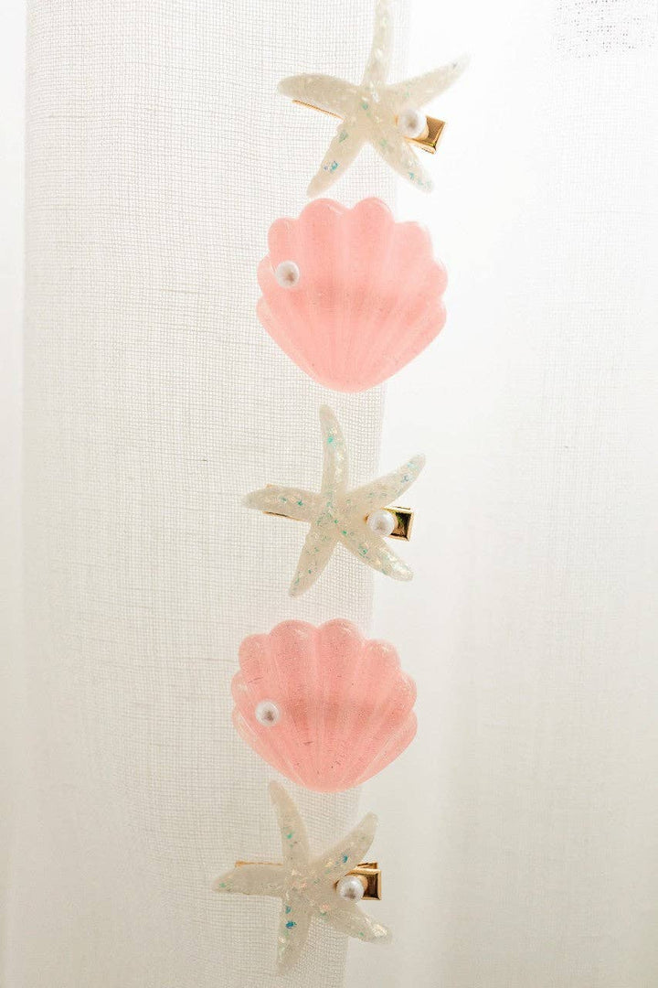 Hair Clip Set - Under the Sea - Pink: Clip
