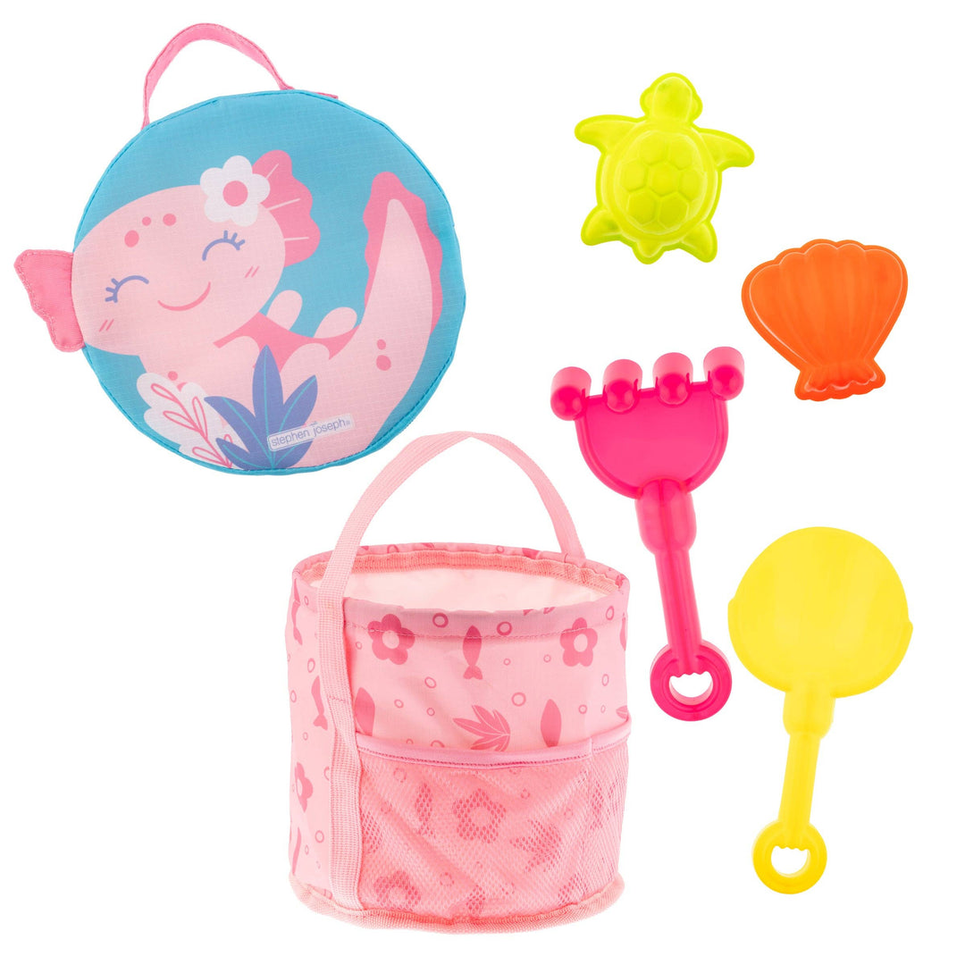 Collapsible Beach Buckets: Mermaid