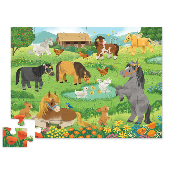 36-Piece Shaped Box Puzzle-Pretty Ponies