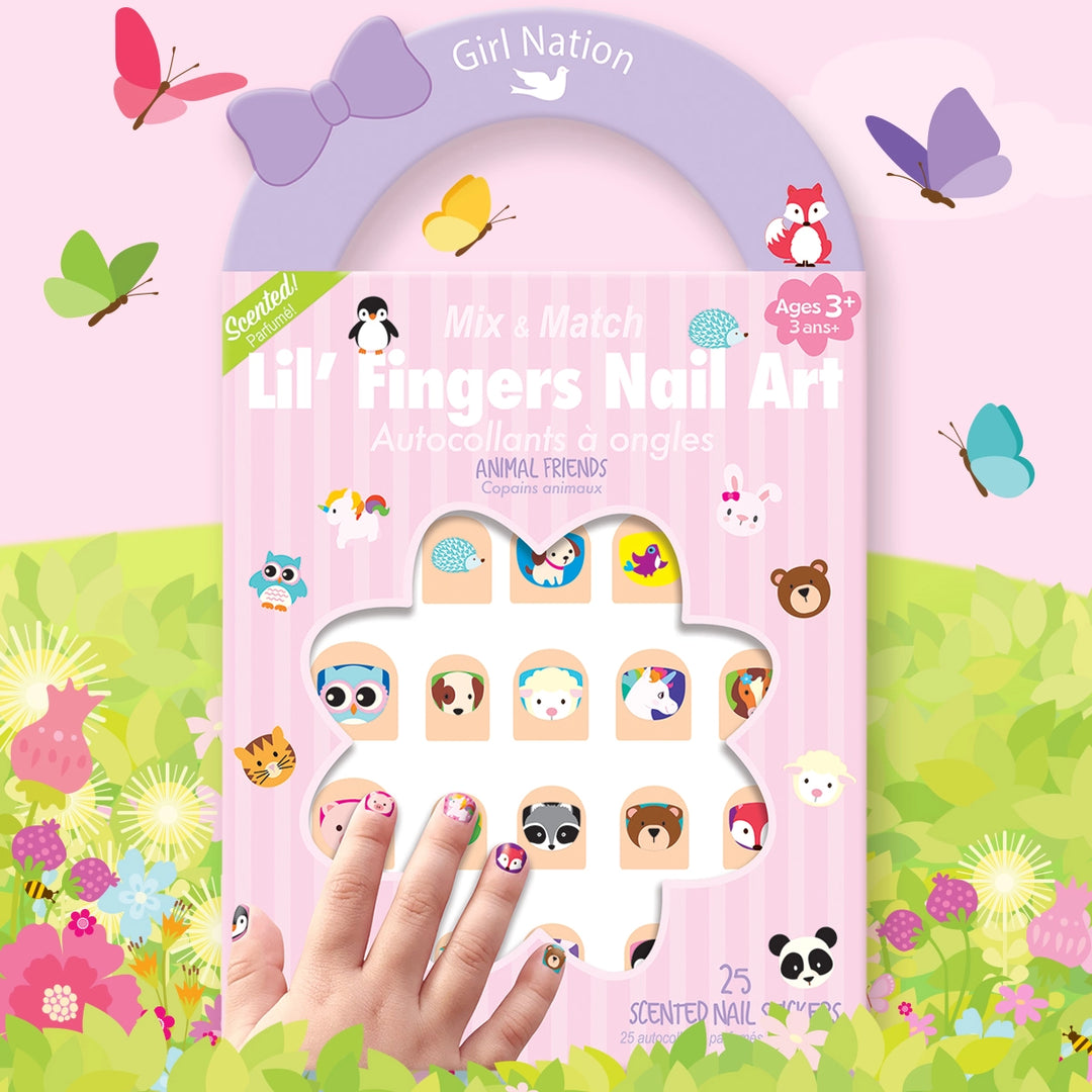 Lil' Fingers Nail Art Stickers- Animal Friends