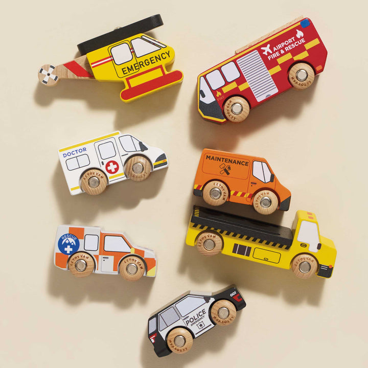 Emergency Helicopter & Rescue Toy Cars