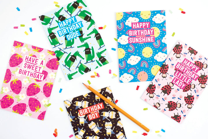 Little Lady Birthday Card | Kids Birthday Card | Children