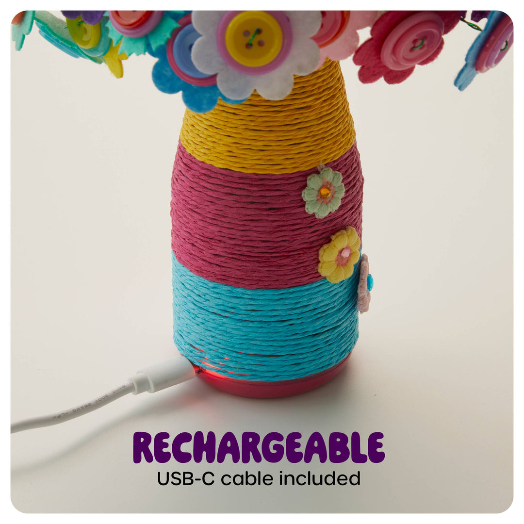 Light Up Button Flower Craft Kit
