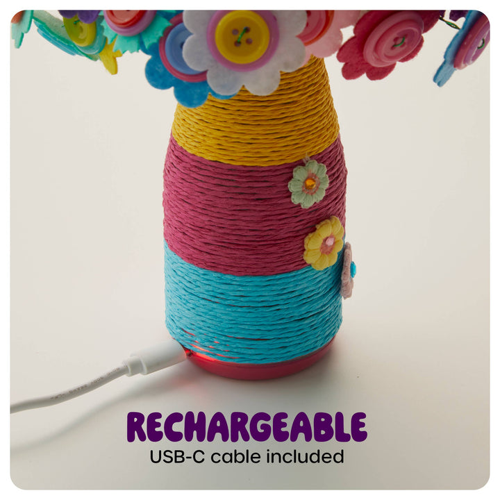 Light Up Button Flower Craft Kit