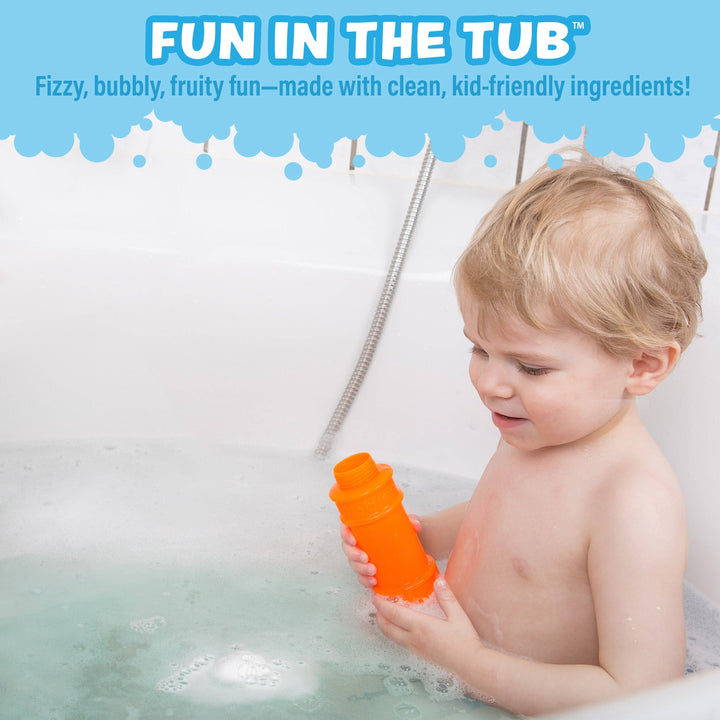 Tub Works® Fruity Fizzers™ Bubbling Bath Bombs for Kids, Variety 12 Pack | Dye-Free & Naturally-Derived