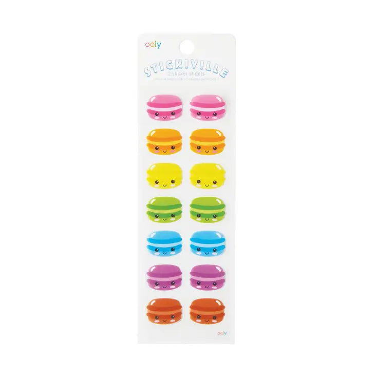 OOLY Stickiville Happy Macarons