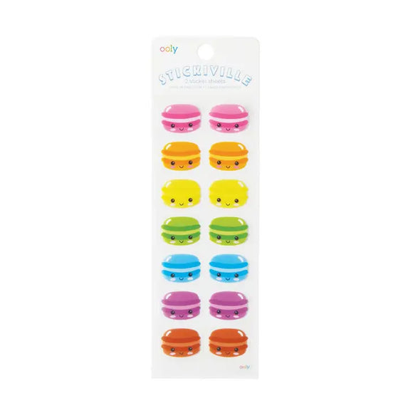 OOLY Stickiville Happy Macarons