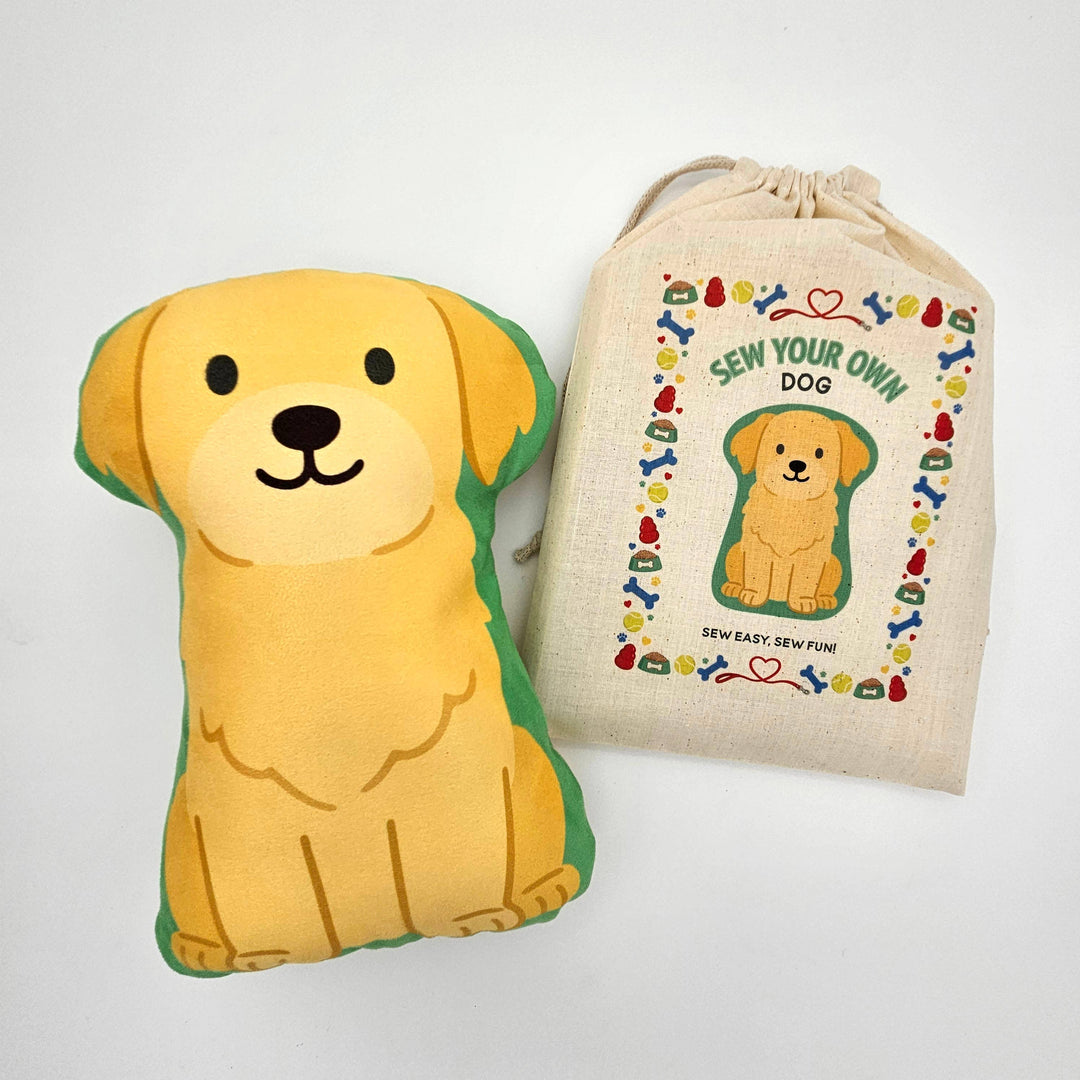 DIY Dog Sewing Kit - Golden Retriever: COMPLETE KIT