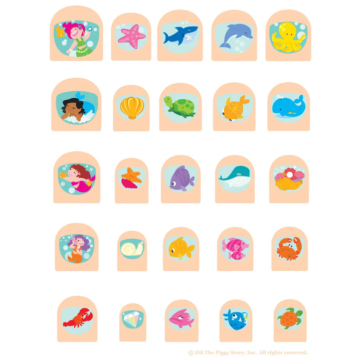 Lil' Fingers Nail Art Stickers- Mermaids & Friends