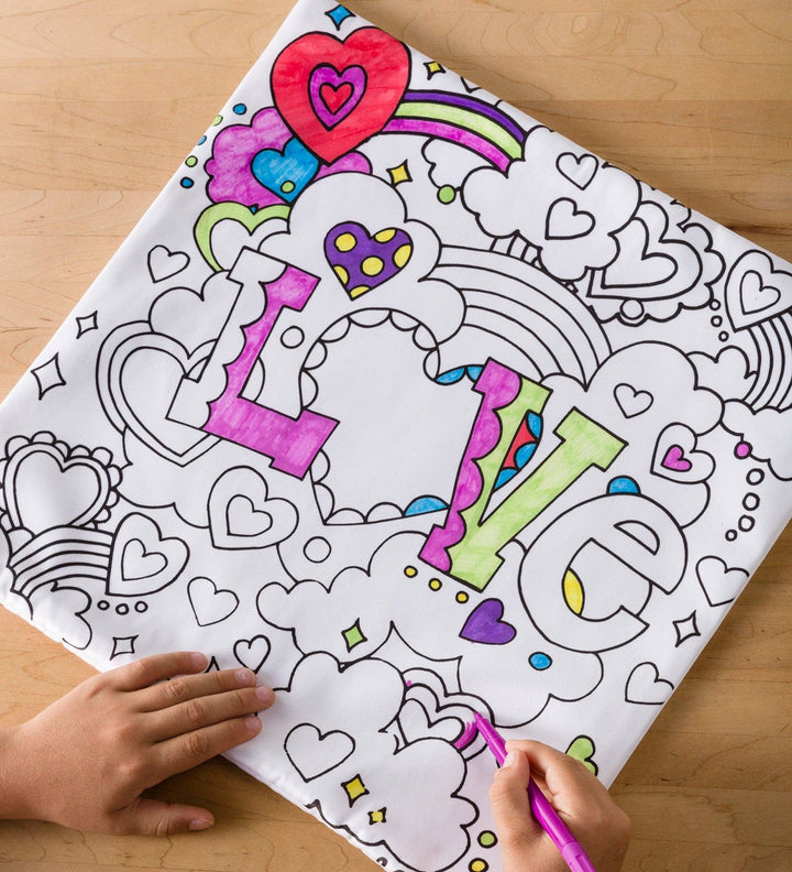 Color-Your-Own Pillow Set: Unicorn