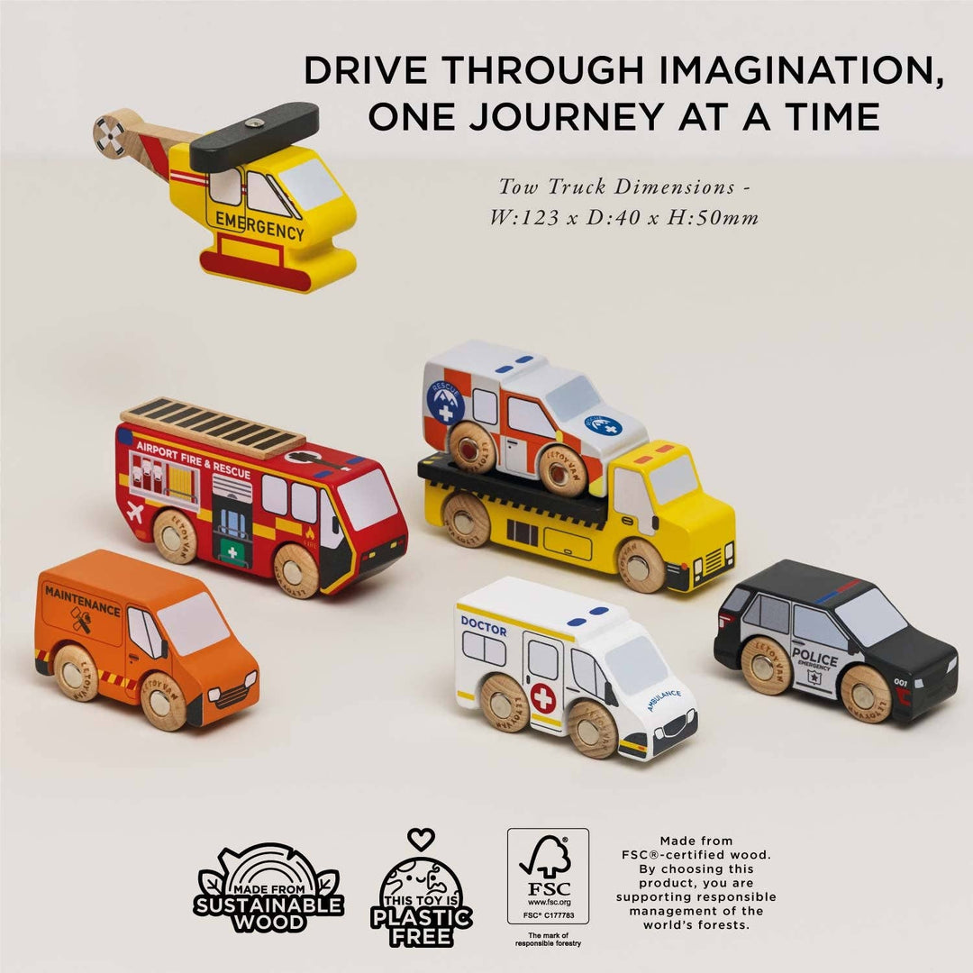 Emergency Helicopter & Rescue Cars