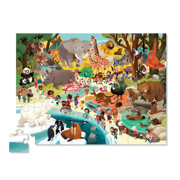 48-Piece Puzzle-Day at the Zoo