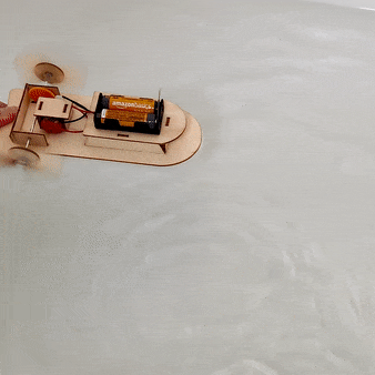 Paddlewheel Boat DIY Kit, Educational STEM Toy, DIY Kit