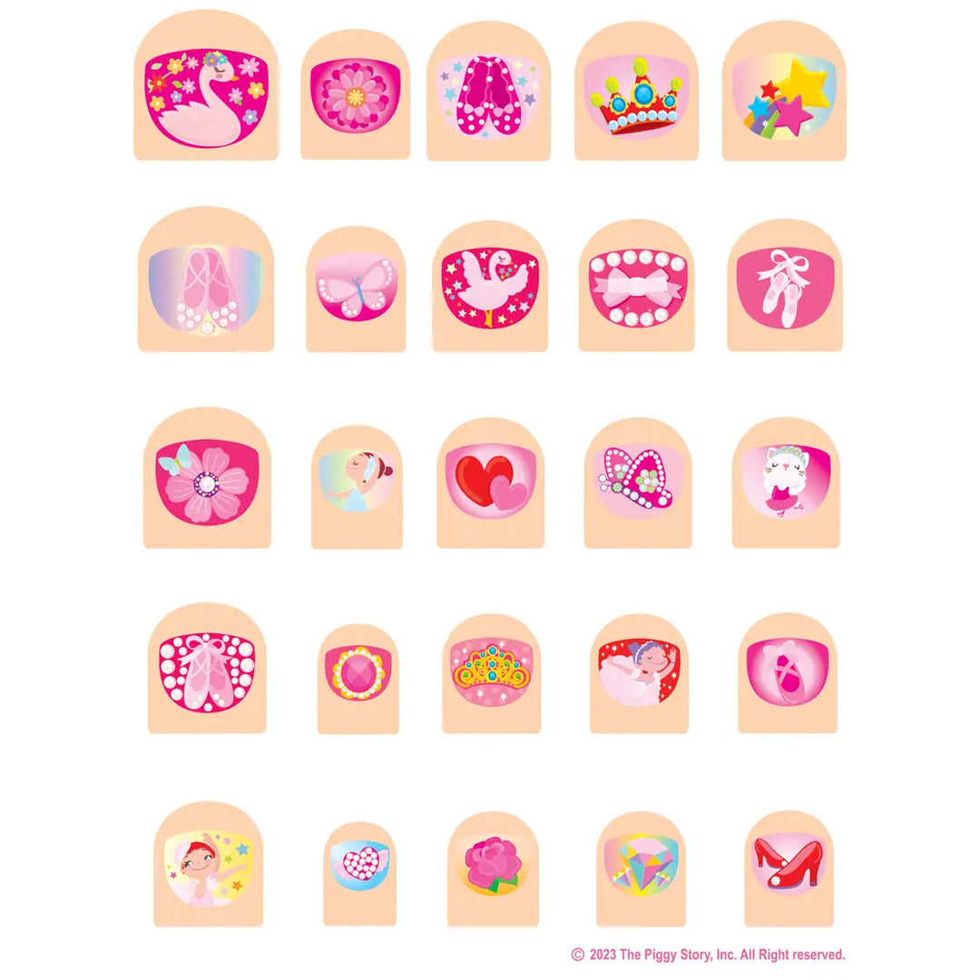 Lil' Fingers Nail Art | Pretty Ballerinas Nail Stickers