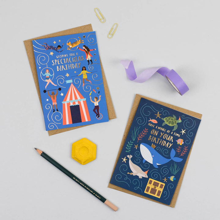 Whale of a Time Birthday Card For Kids | Fun Children’s Card