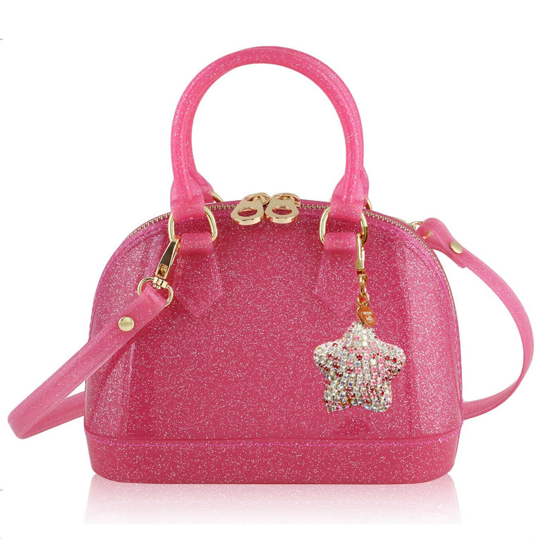 Cate in Hot Pink Sparkle: She's a Star Edition Kids Purse