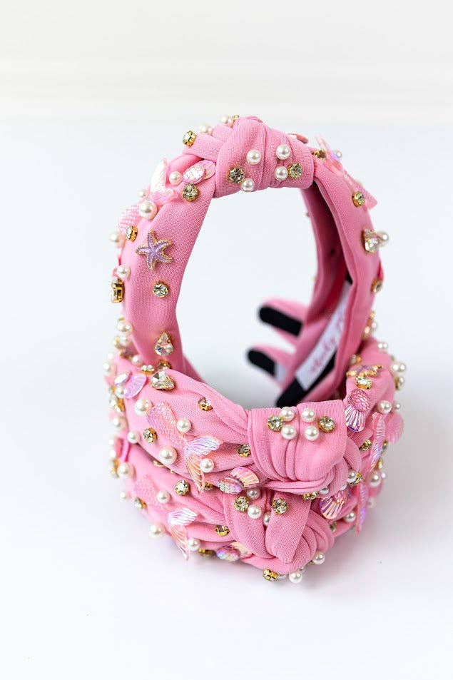 Beaded Headband - Mermaid (Pink)
