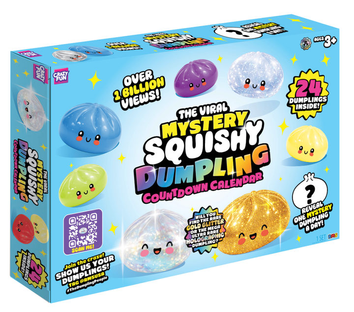 RMS® Crazy Fun™ Dumpling Advent Squishy Calendar 2026 24pc (Copy)