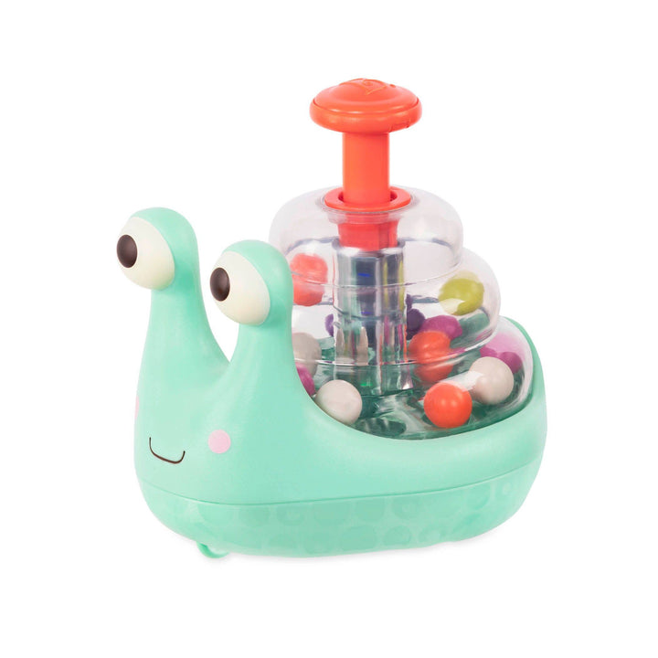 Rolling Light-Up Snail Popper Toy by Battat