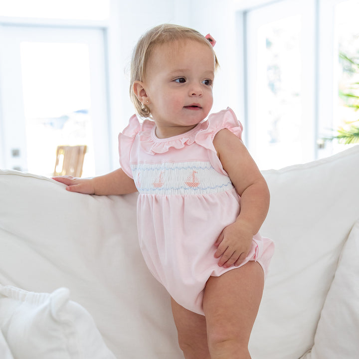 Set Sail Smocked Pima Bubble-Primrose