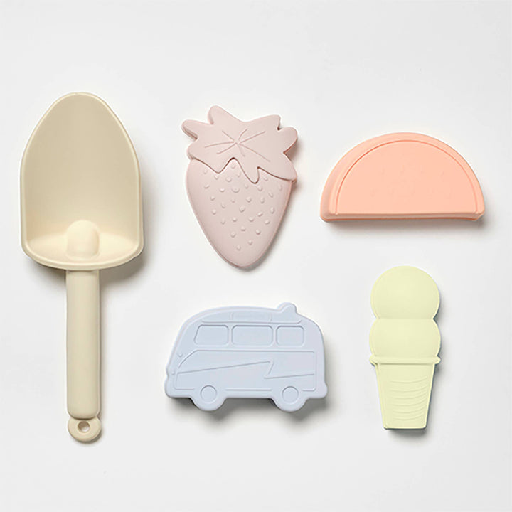 Silicone Bucket & Spade Set Apple Sorbet Multi