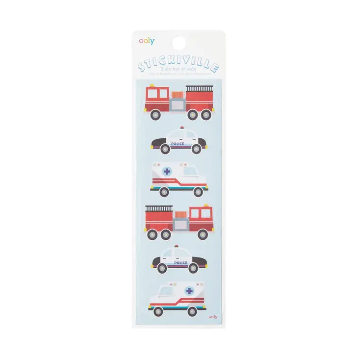 OOLY Stickiville Helping Vehicles