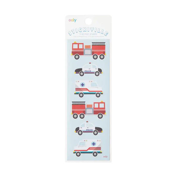OOLY Stickiville Helping Vehicles