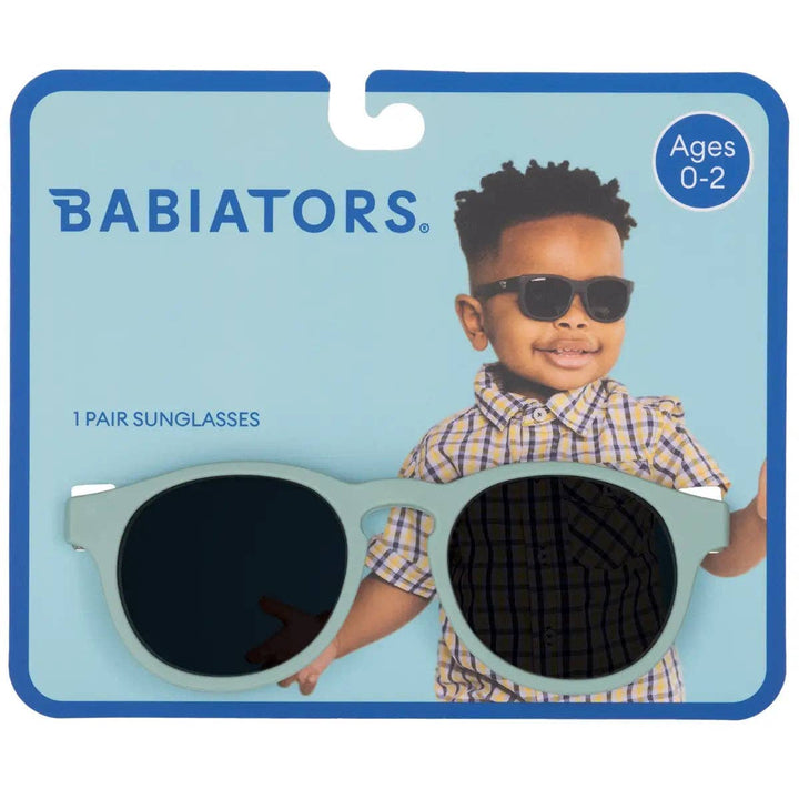 Mint Green Keyhole Kids Sunglasses on Peggable Hangtag: Ages 3-5