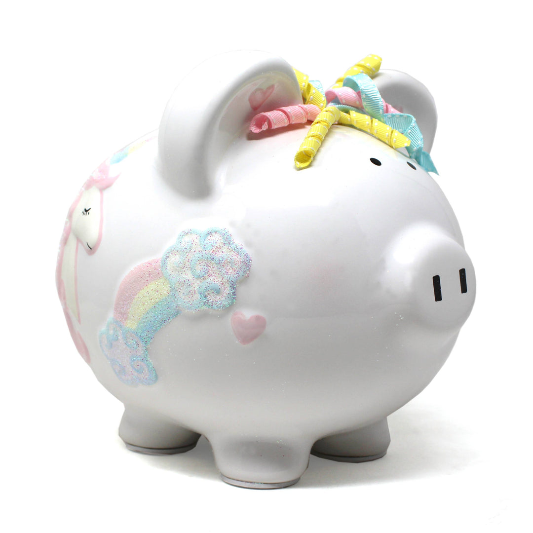 Unicorns And Rainbows Piggy Bank