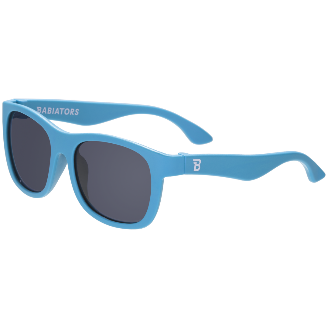 Sky Blue Kids Navigator Sunglasses on Peggable Hangtag: Ages 3-5