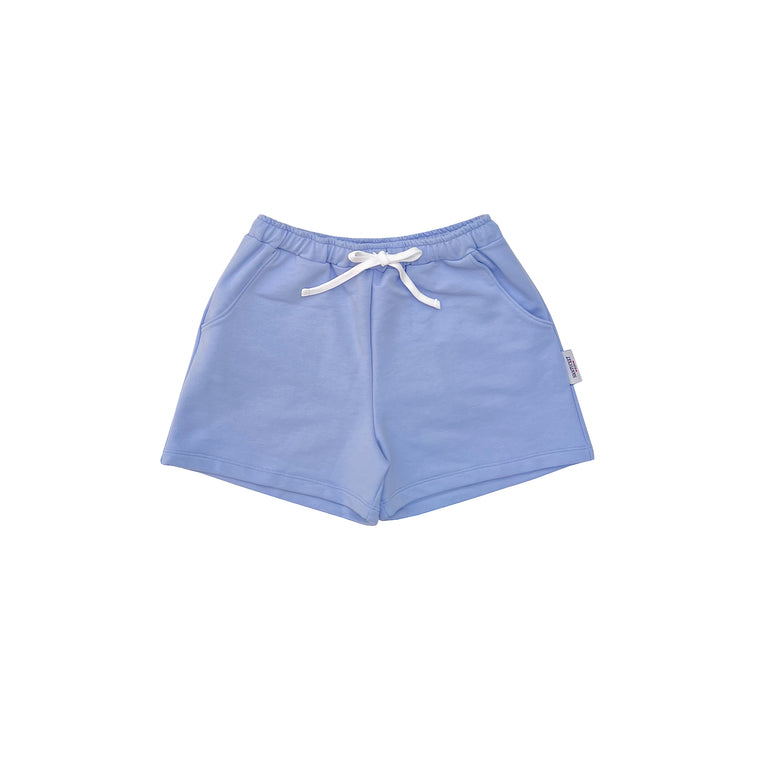 French Terry Play Shorts-Hydrangea Blue-Unisex