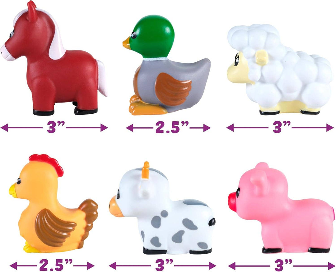 Tub Works® Barnyard™ Mold Free Bath Toys, 6 Pack