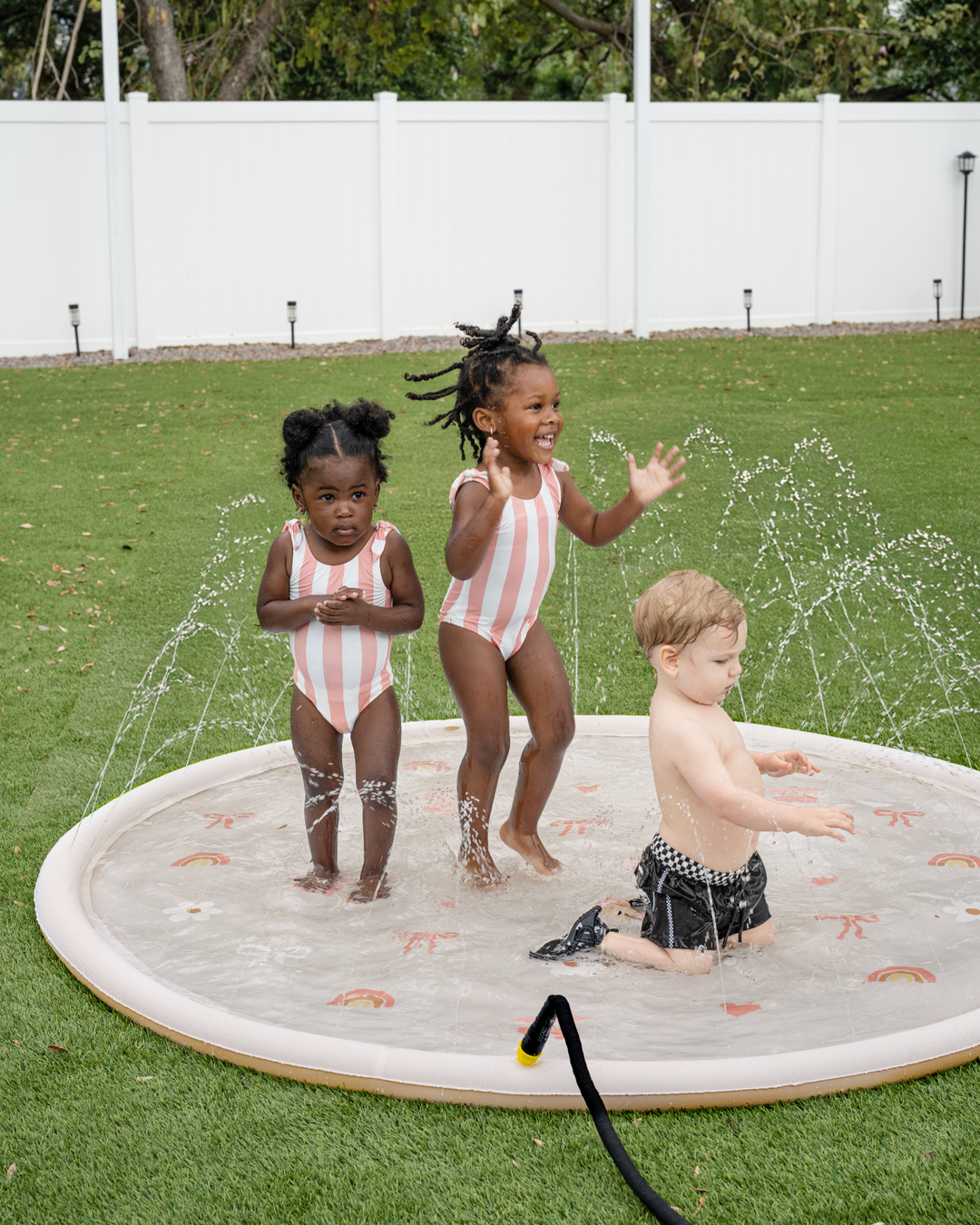 Sprinkler Splash Pad for Kids - Oversized Backyard Sprinkler: Surf Paradise