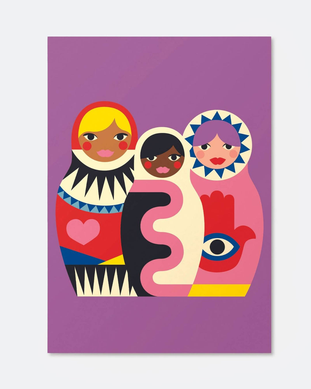 Paint by Numbers Kit & Canvas for Kids - Babushkas