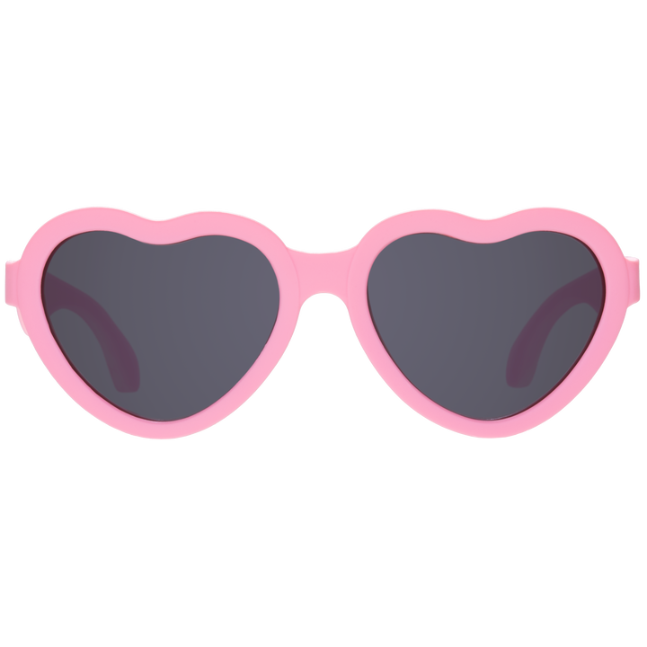 Candy Pink Heart Baby Sunglasses on Peggable Hangtag: Ages 0-2