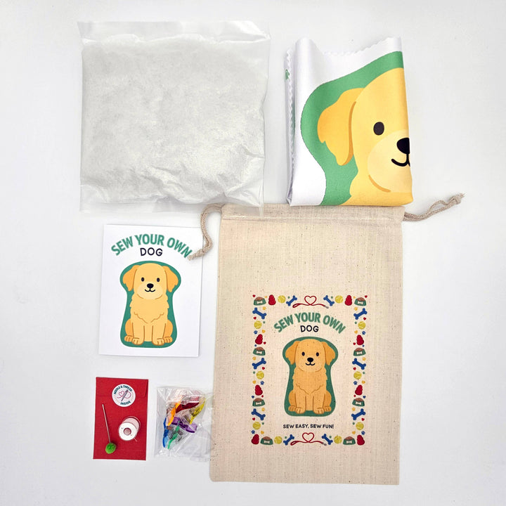 DIY Dog Sewing Kit - Golden Retriever: COMPLETE KIT