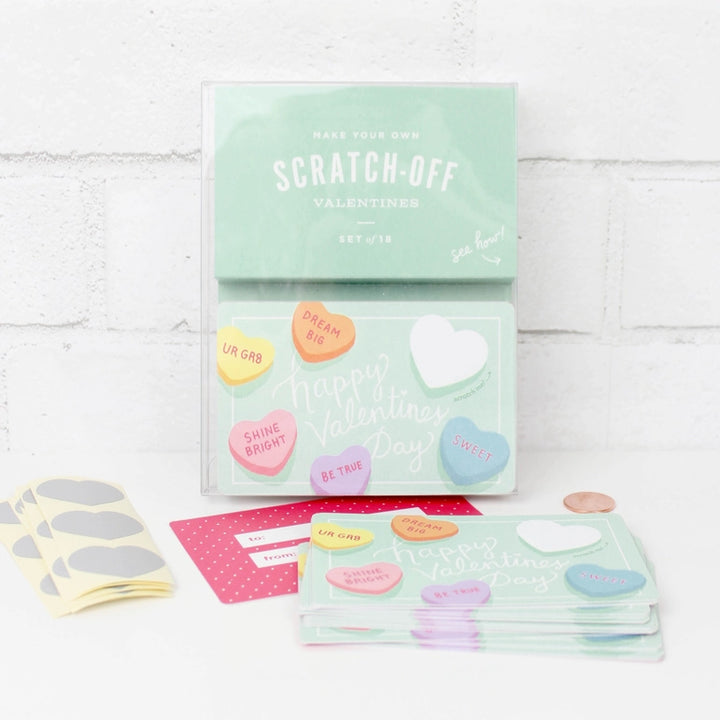 Scratch-Off Valentines-Sweetheart-Set of 18