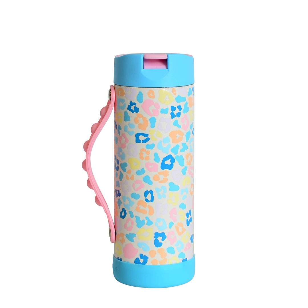 14oz Iconic Pop Bottle - Pastel Leopard