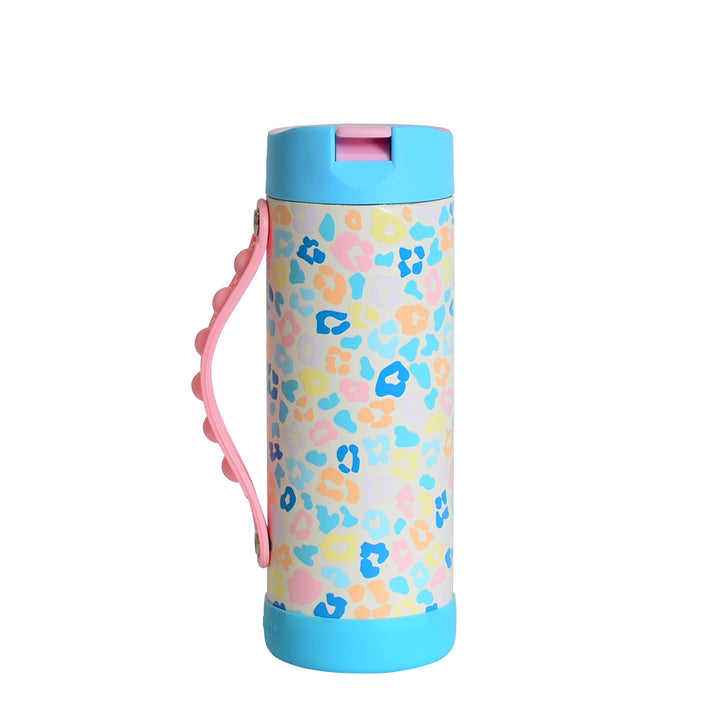 14oz Iconic Pop Bottle - Pastel Leopard