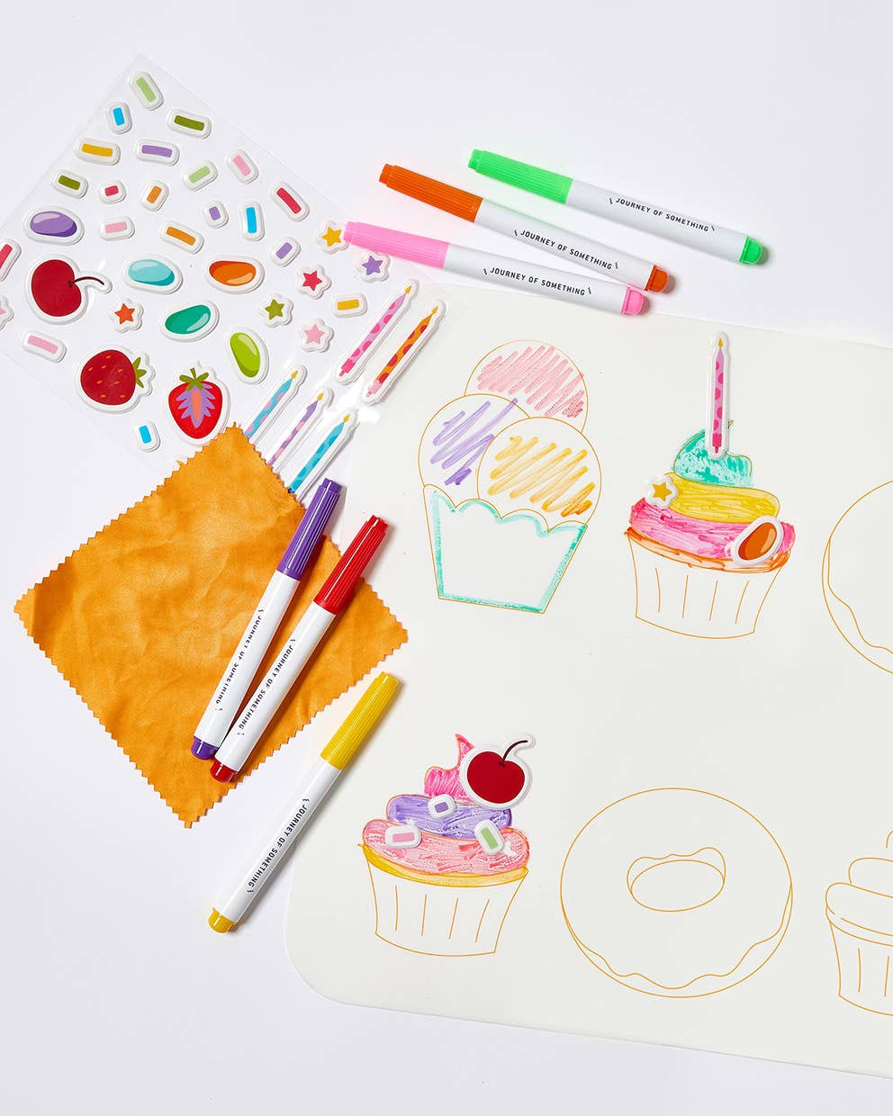 Wipeable Silicone Coloring Mat - Sweet As
