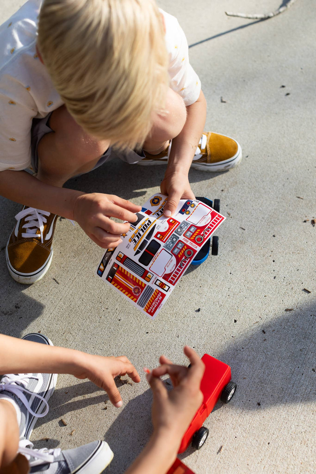 Rescue Racers by Stomp Rocket - 1 Fire Truck & 1 Police Car