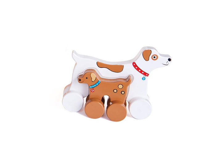 Dog Big & Little Wooden Roller
