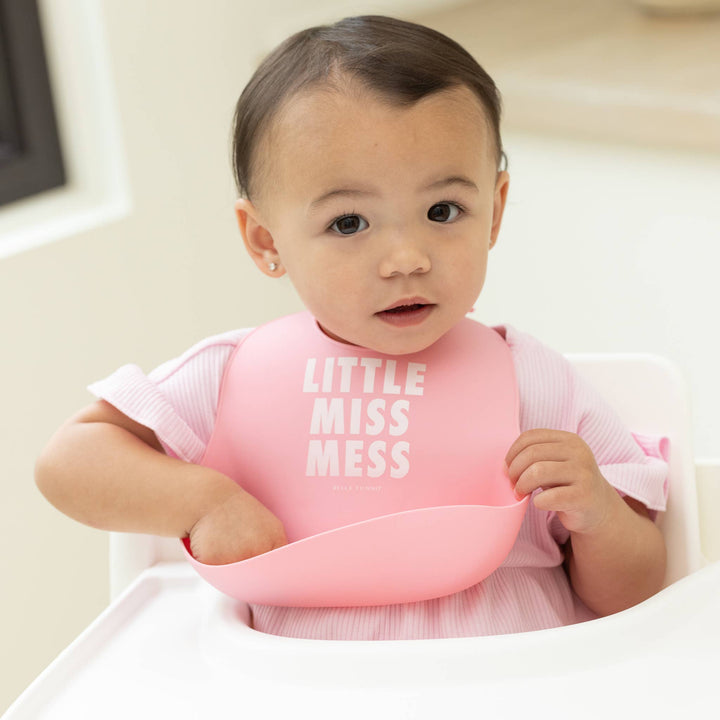 Little Miss Mess Wonder Bib: Pink