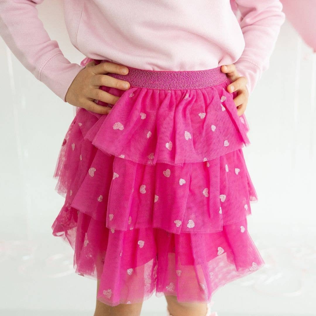 Heart Petal Valentine's Day Tutu - Girls Clothes: 4-6Y