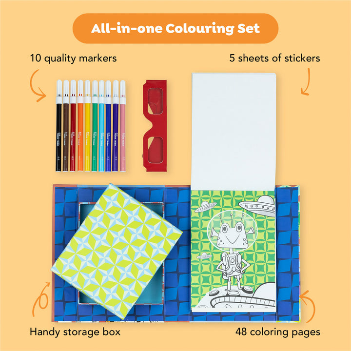 3D Coloring Set - Sci Fi Fun
