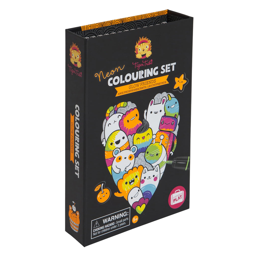 Glow Friends Neon Coloring Set